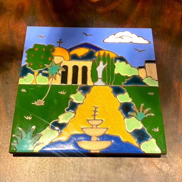Vintage  Pottery Triton Tile San Juan Capistrano Seventh CA Mission - Picture 1 of 7